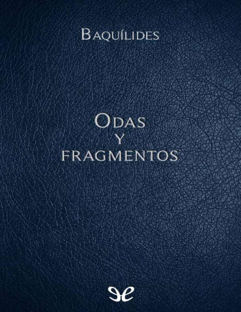 Odas y fragmentos Spanish Edition Baquilides Kitap Kapağı