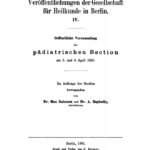 Oeffentliche Versammlung der padiatrischen Section am 5 und 6 April 1880 German Edition Max Salomon Kitap Kapağı