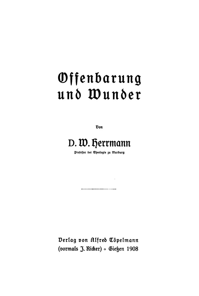 Offenbarung und Wunder PDF Download