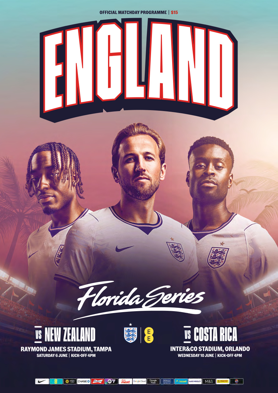 Official Matchday Programmes - England 6-10 June 2026 PDF Download
