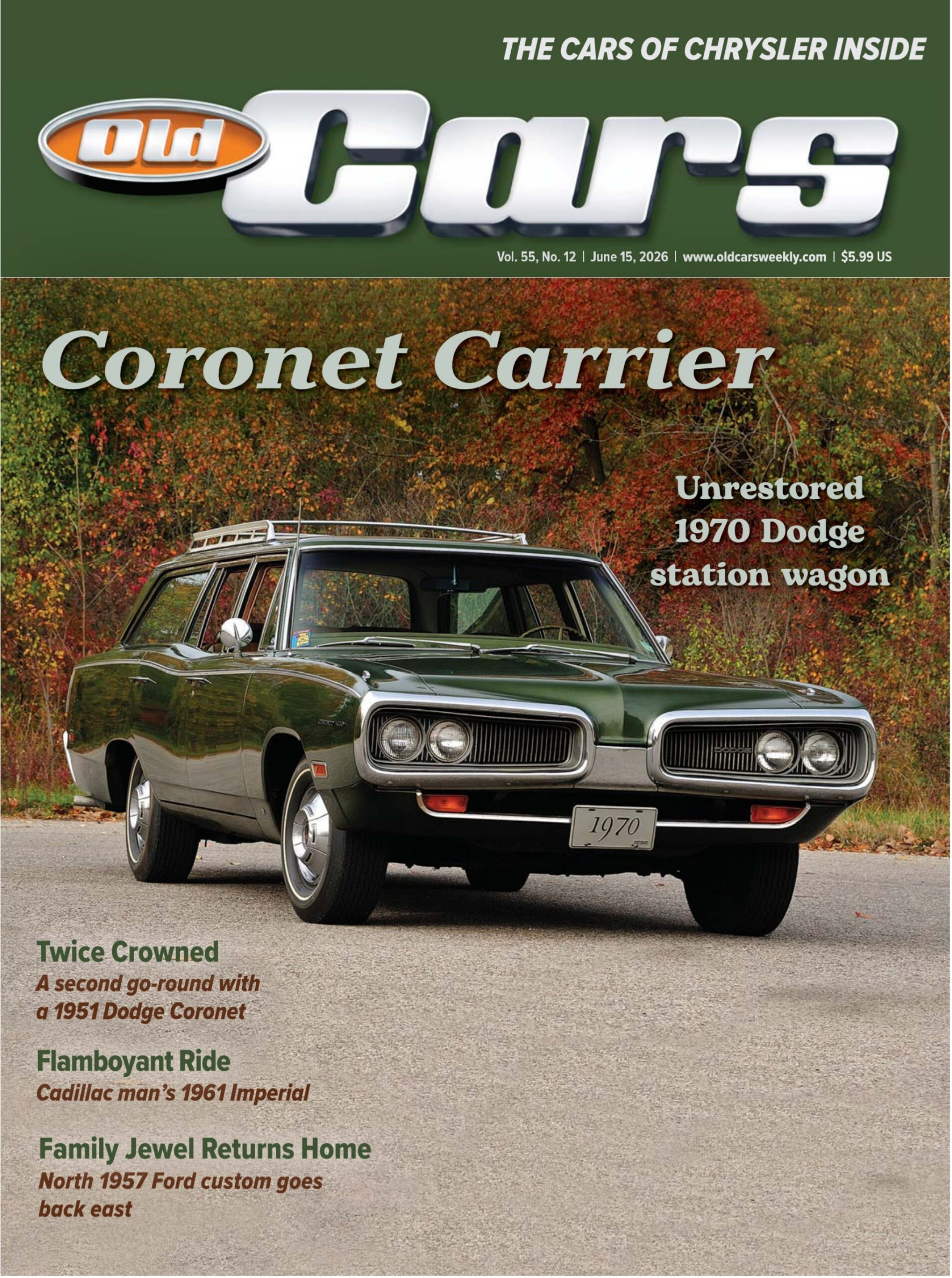 Old Cars Weekly Vol 55 No 12 15 June 2026 Old Cars Weekly Kitap Kapağı