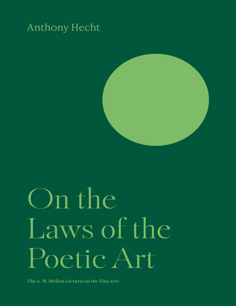 On the Laws of the Poetic Art Anthony Hecht Kitap Kapağı