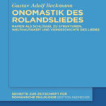 Onomastik des Rolandsliedes German Edition Gustav Adolf Beckmann Kitap Kapağı