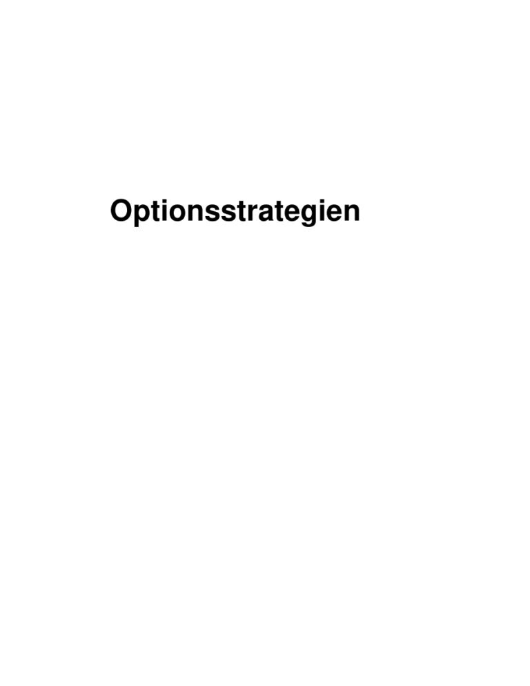 Optionsstrategien German Edition MLiedtke Patrick Kitap Kapağı