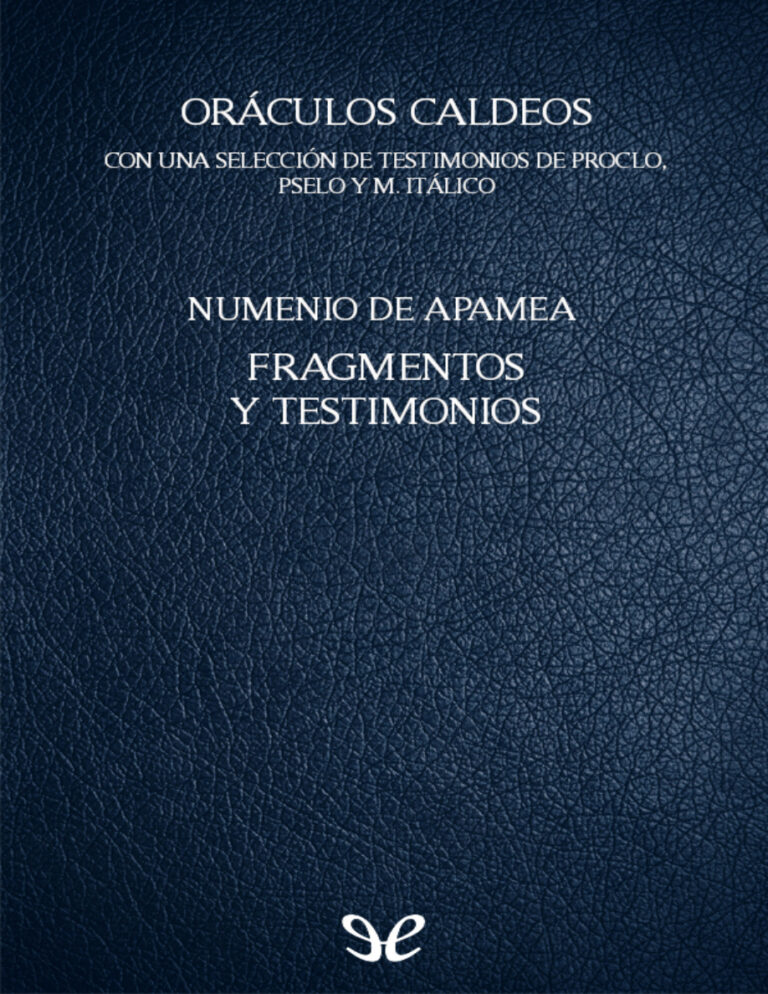 Oraculos caldeos Fragmentos y testimonios Numenio De Apamea Kitap Kapağı