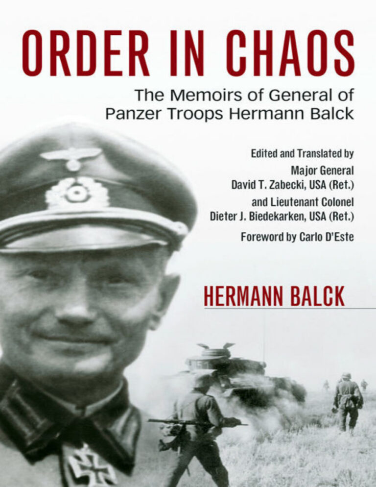 Order in Chaos Hermann Balck Kitap Kapağı