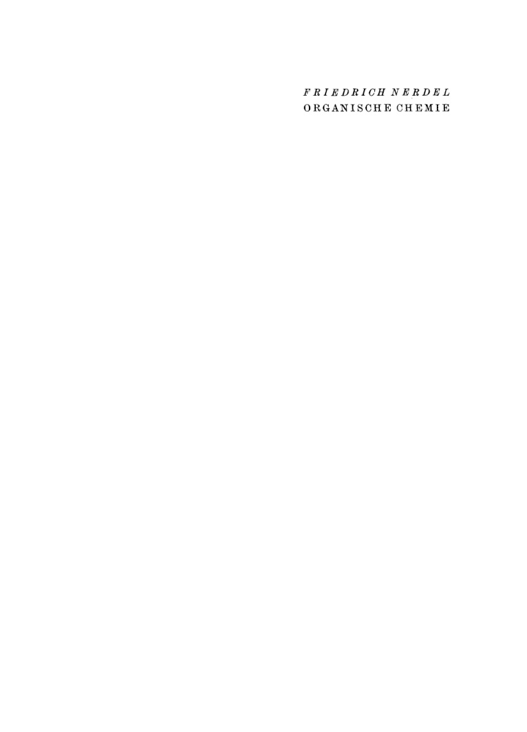 Organische Chemie German Edition Friedrich Nerdel Kitap Kapağı