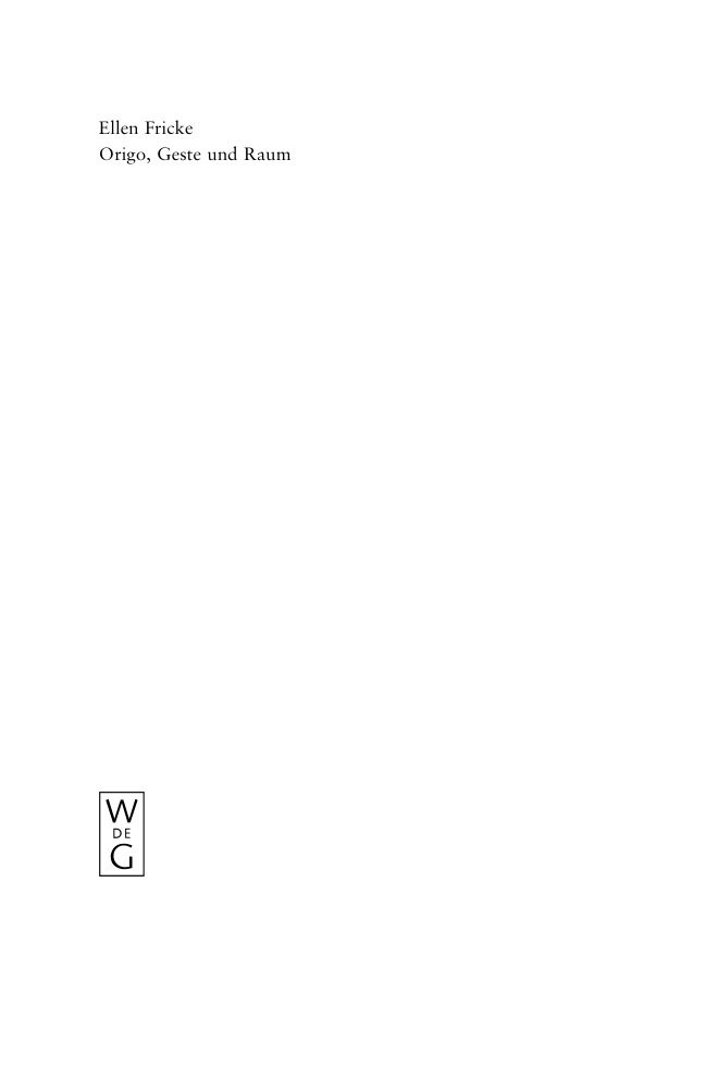 Origo Geste und Raum Lokaldeixis im Deutschen German Edition Ellen Fricke Kitap Kapağı
