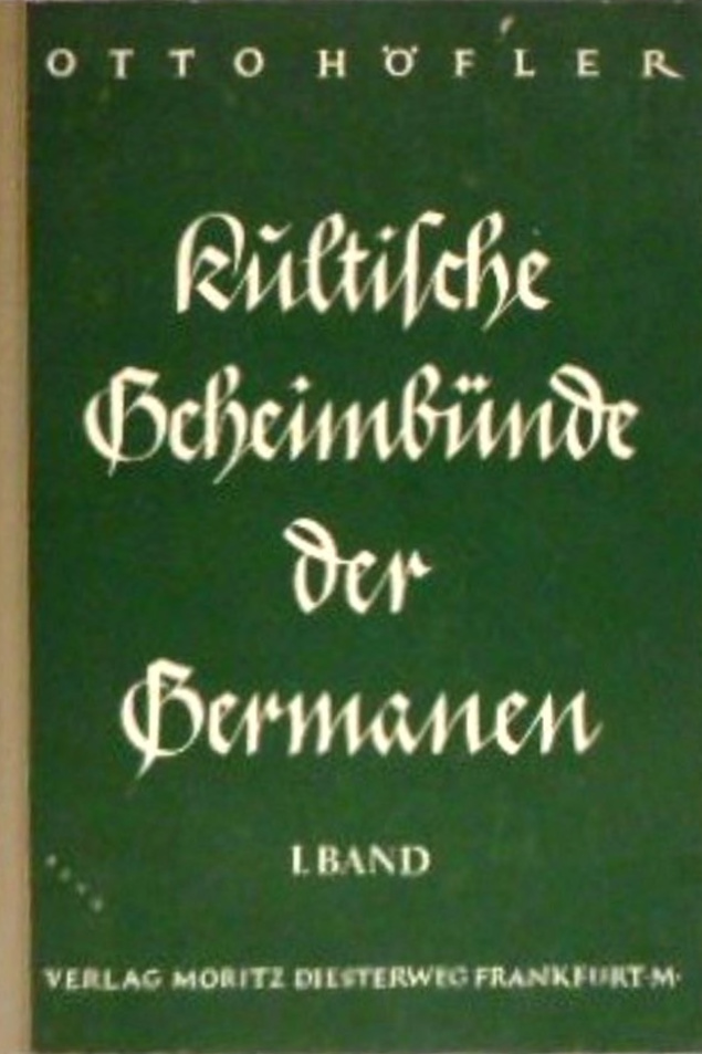 Otto Hofler Kultische Geheimbunde der Germanen German Edition Otto Hofler Kitap Kapağı