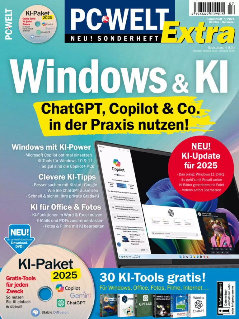 PC WELT Sonderheft Nr7 2024 GER PC WELT Sonderheft Kitap Kapağı