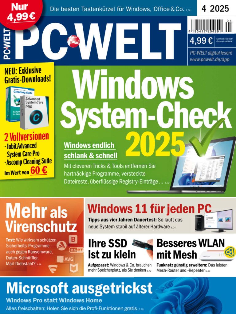 PC Welt April 2025 GER PC Welt Kitap Kapağı