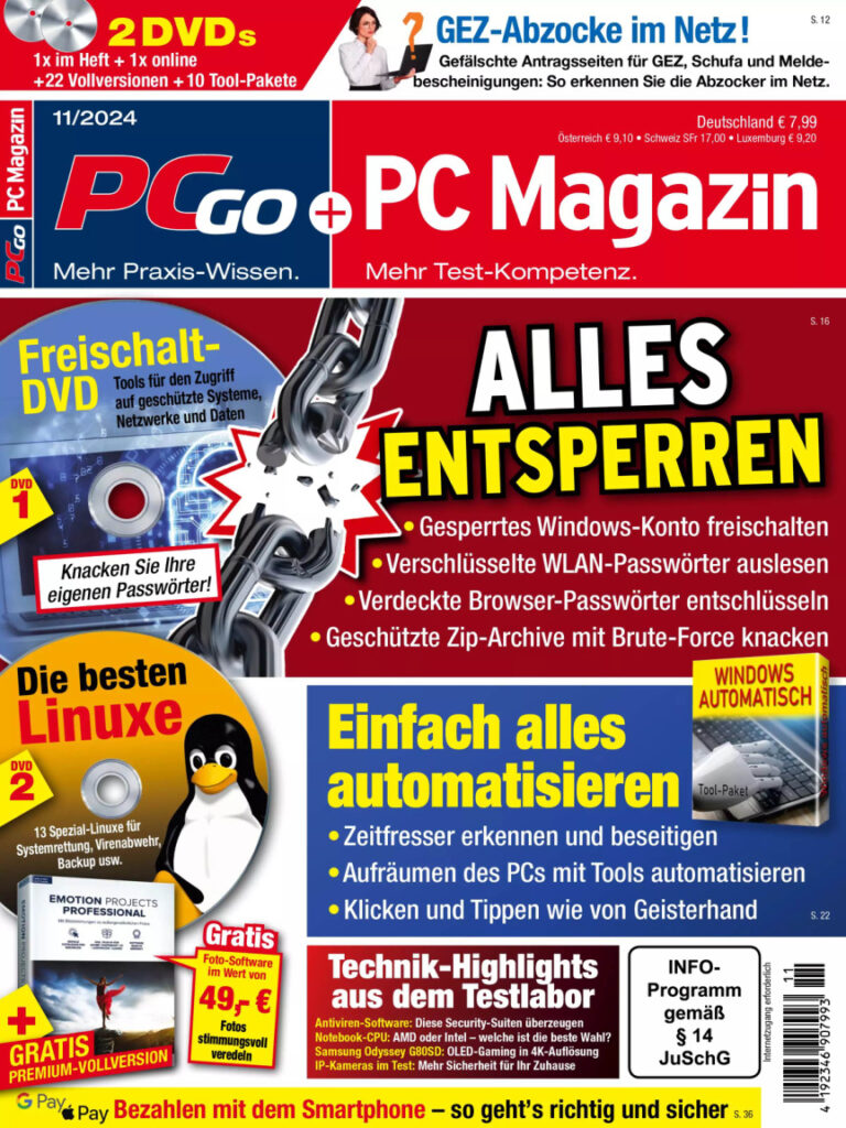 PCgo November 2024 GER PCgo Kitap Kapağı