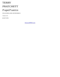 Papa puerco Pratchett Terry Kitap Kapağı