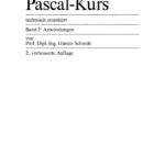 Pascal Kurs technisch orientiert Band 2 German Edition Gunter Schmitt Kitap Kapağı