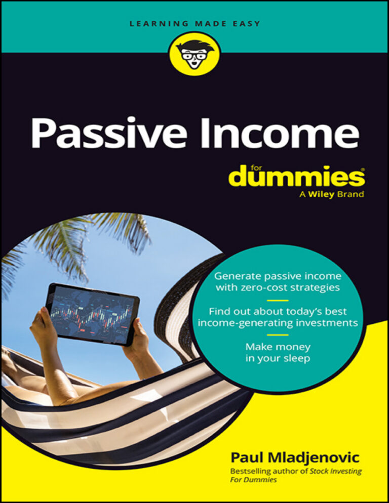 Passive Income For Dummies Paul Mladjenovic Kitap Kapağı