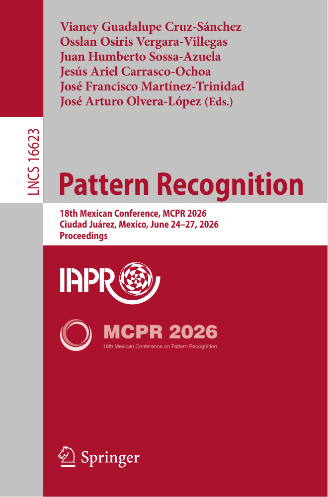 Pattern Recognition Vianey Guadalupe Cruz Sanchez Kitap Kapağı