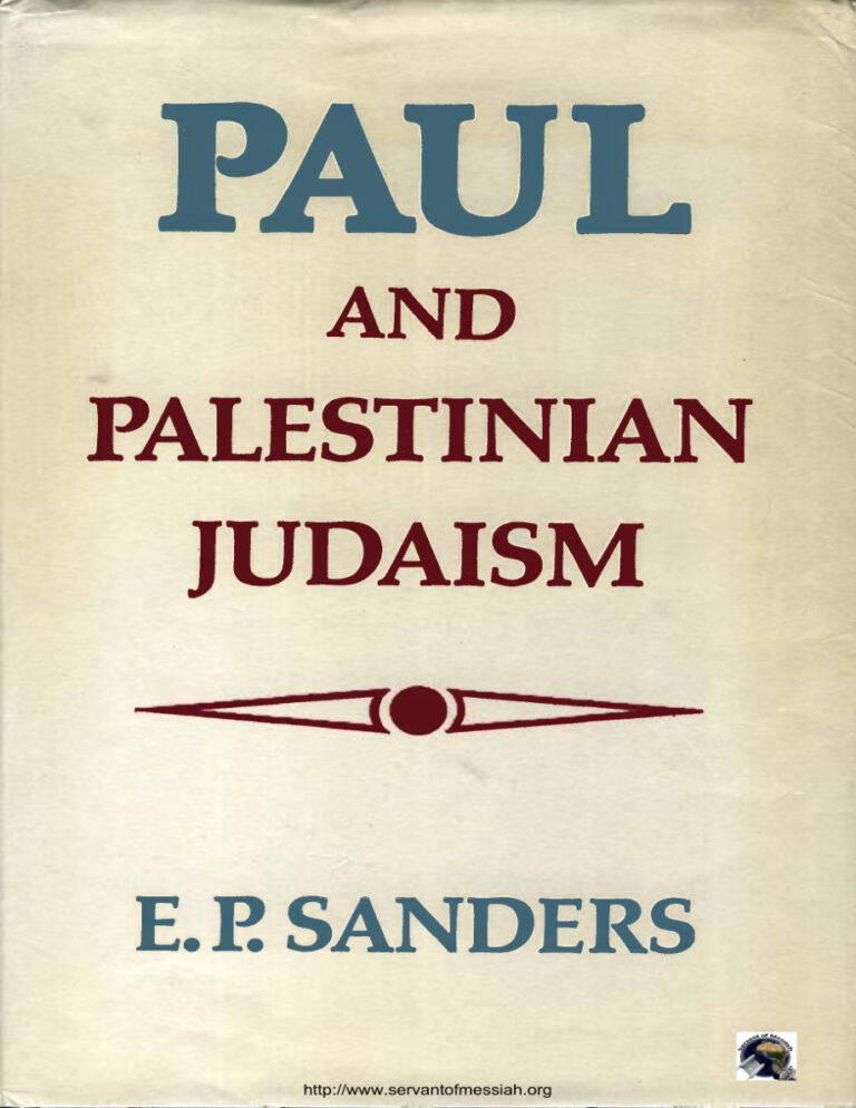 Paul and Palestinian Judaism German Edition E P Sanders Kitap Kapağı