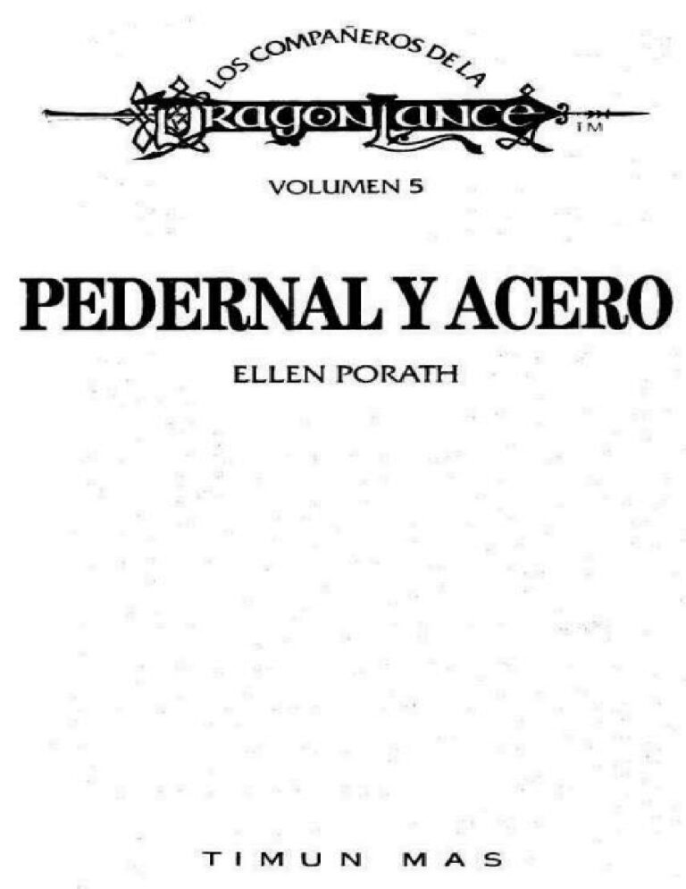 Pedernal y Porath Ellen Kitap Kapağı