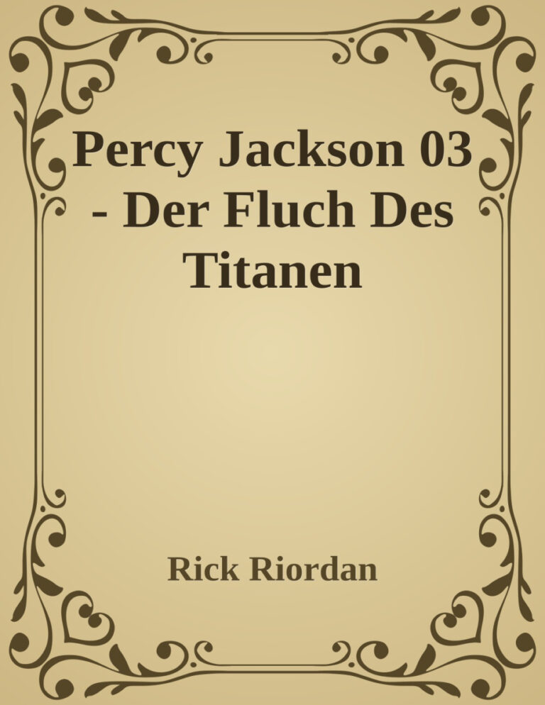 Percy Jackson 03 Der Fluch des Titanen German Edition Rick Riordan Kitap Kapağı