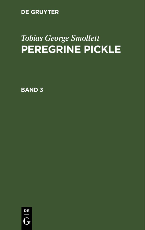 Peregrine Pickle German Edition Tobias George Smollett Kitap Kapağı