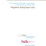 Pflegeheim Rating Report 2015 German Edition Boris Augurzky Kitap Kapağı
