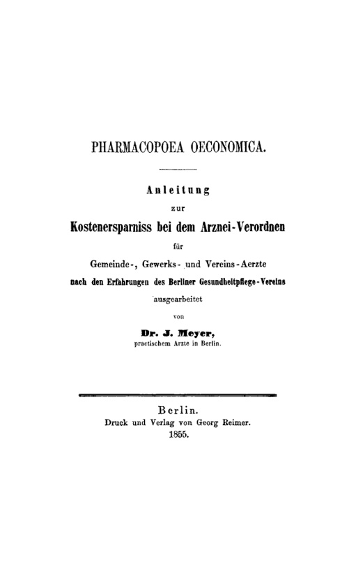 Pharmacopoea economica German Edition J Meyer Kitap Kapağı