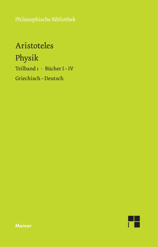 Physik Teilband 1 German Edition Aristoteles Kitap Kapağı