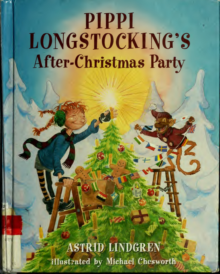Pippi Longstockings After Christmas Party Astrid Lindgren Kitap Kapağı