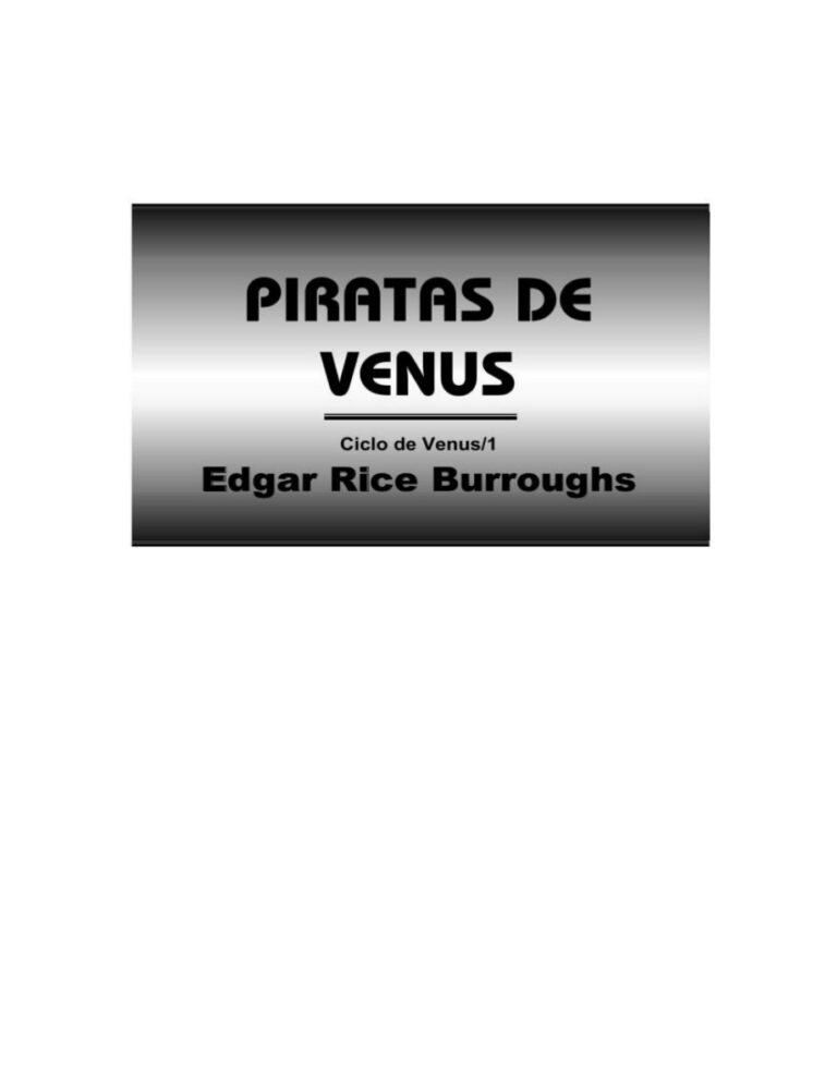 Piratas de Venus Burroughs Edgar Rice Kitap Kapağı