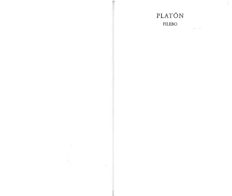 Platon Filebo Spanish Edition Platon Kitap Kapağı