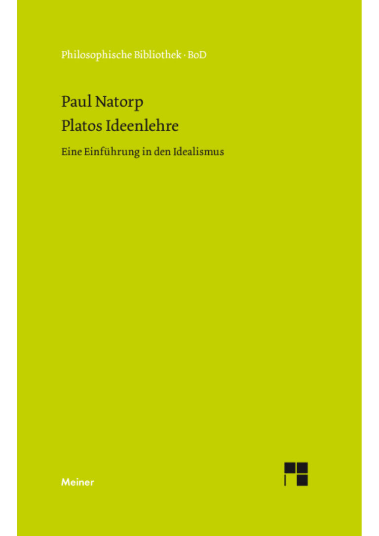 Platos Ideenlehr German Edition Paul Natorp Kitap Kapağı