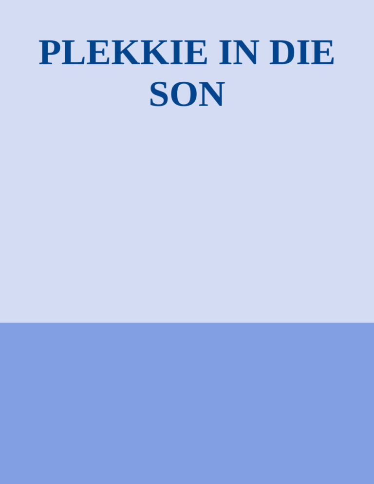 Plekkie in die son Ena Murray Kitap Kapağı
