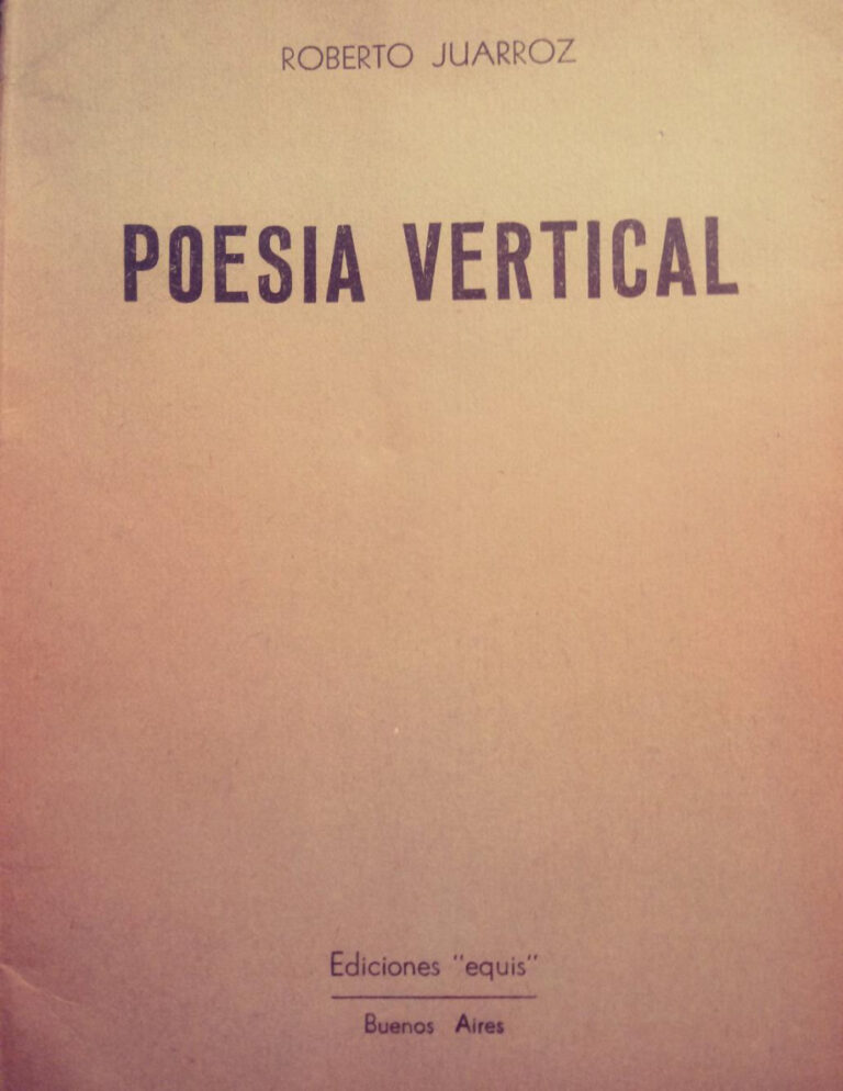 Poesia Vertical Roberto Juarroz Kitap Kapağı