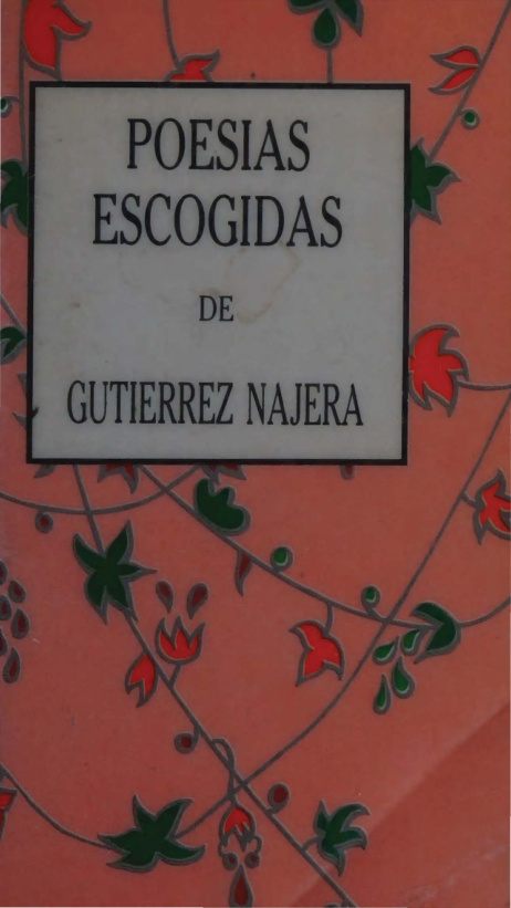 Poesias escogidas Spanish Edition Manuel Gutierrez Najera Kitap Kapağı