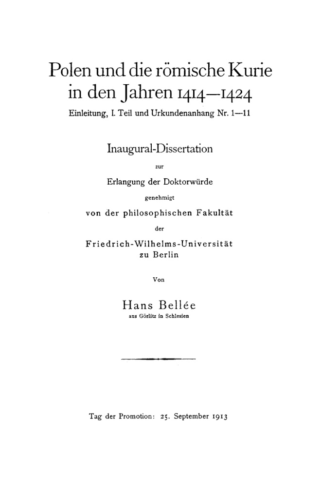 Polen und die römische Kurie in den Jahren 1414-1424: Einleitung T. 1 und Urkundenanhang Nr. 1-11 PDF Download