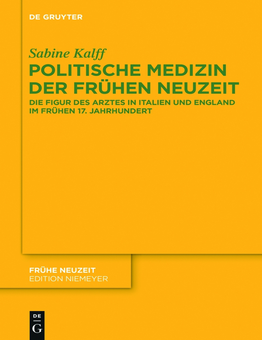 Politische Medizin der Frühen Neuzeit PDF Download