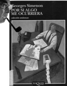 Por si algo me ocurriera Spanish Simenon Georges Kitap Kapağı