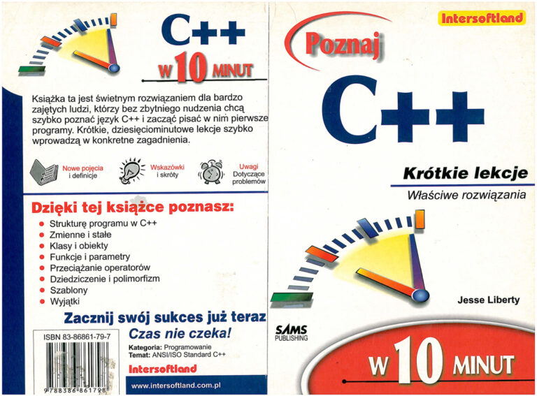 Poznaj C w 10 minut Polish Edition Jesse Liberty Kitap Kapağı