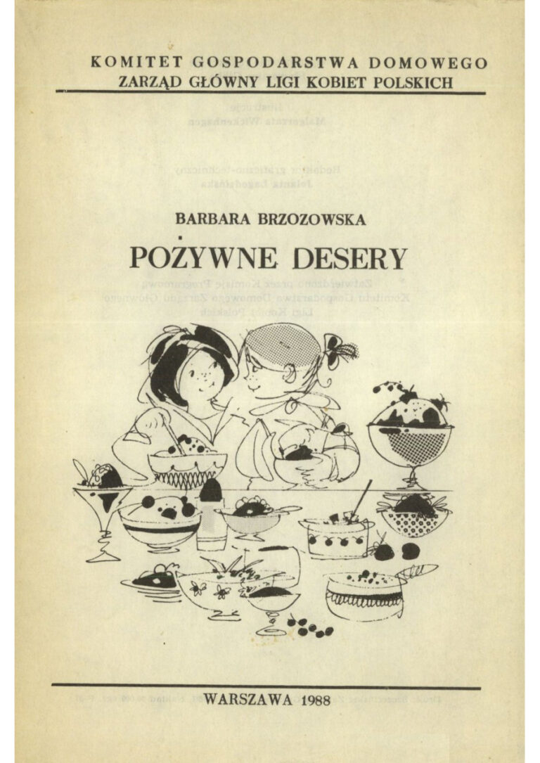 Pozywne desery Barbara Brzozowska Kitap Kapağı