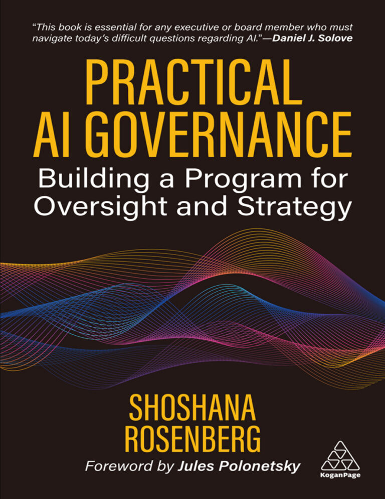Practical AI Governance Shoshana Rosenberg Kitap Kapağı