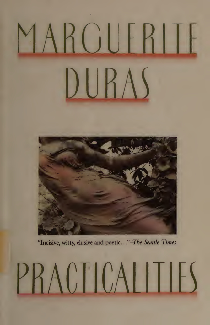 Practicalities Marguerite Duras Kitap Kapağı
