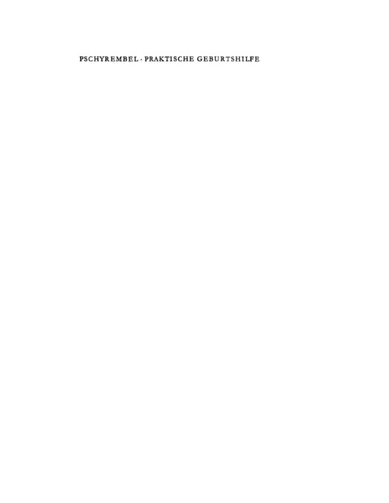 Praktische Geburtshilfe und geburtshilfliche Operationen German Edition Willibald Pschyrembel Kitap Kapağı