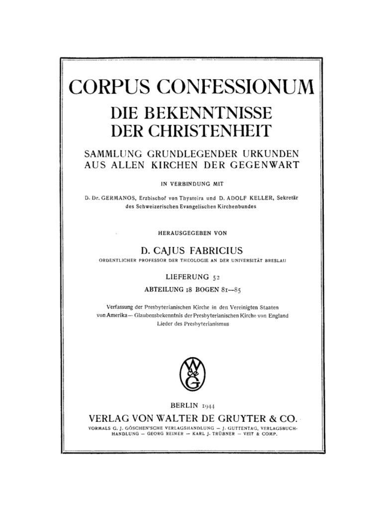 Presbyterianismus Bogen 81 85 German Edition Cajus Fabricius Kitap Kapağı