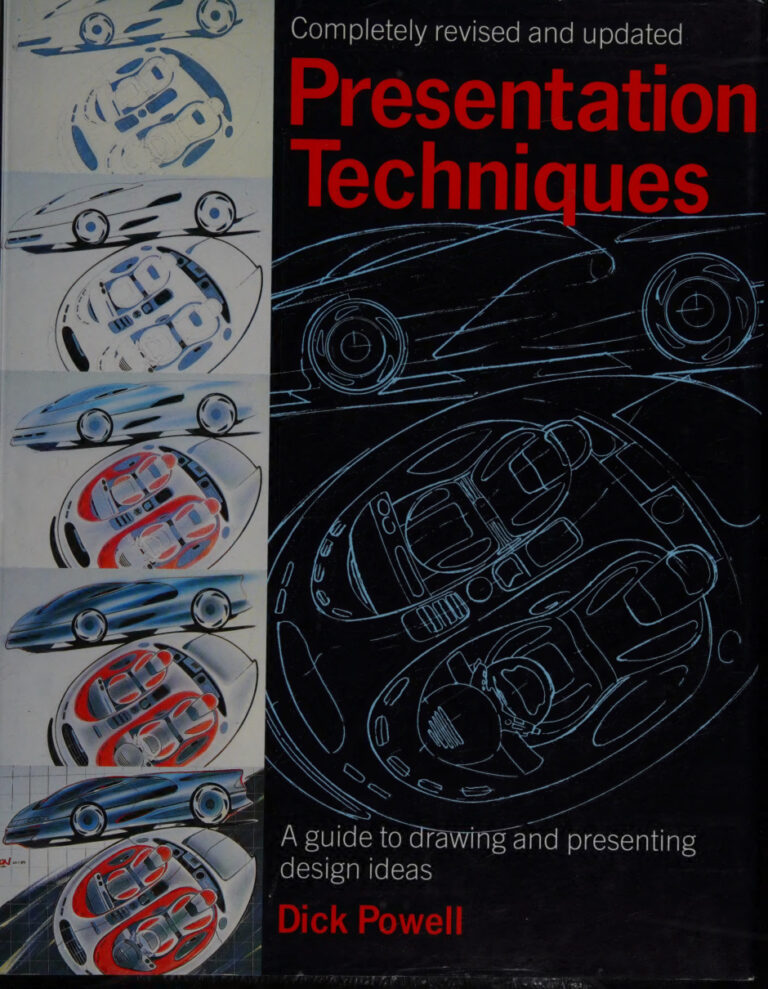 Presentation Techniques A Guide to Drawing and Presenting Design Ideas Dick Powell Kitap Kapağı