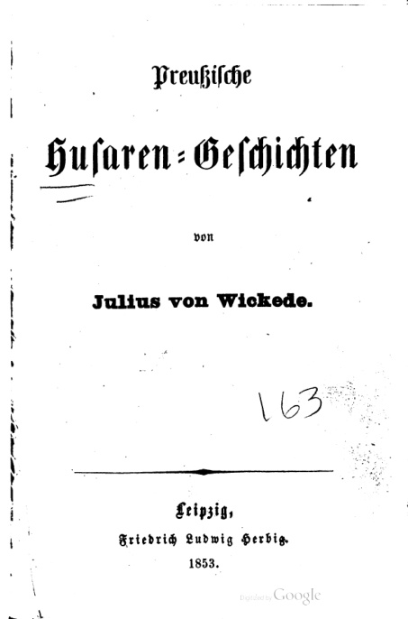 Preussische Husaren Geschichten German Edition Julius von Wickede Kitap Kapağı