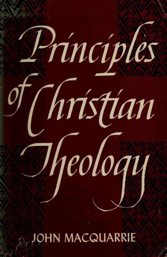 Principles of Christian Theology John Macquarrie Kitap Kapağı