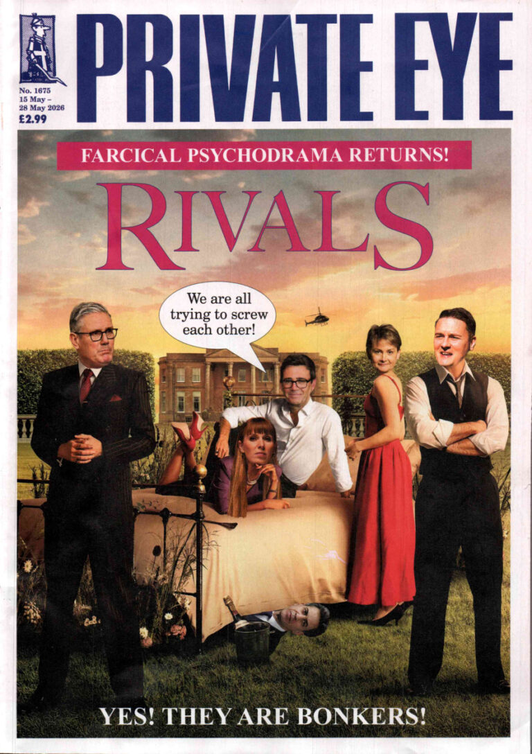 Private Eye Issue 1675 15th28th May 2026 Private Eye Kitap Kapağı