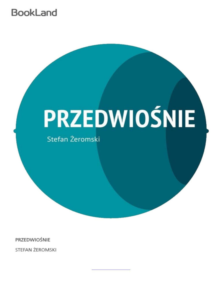Przedwiosnie Stefan Zeromski Kitap Kapağı