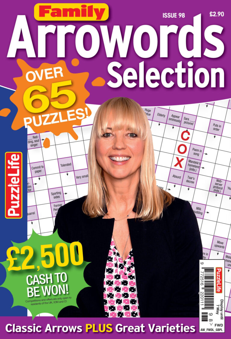 PuzzleLife Family Arrowords Selection Issue 98 2026 PuzzleLife Family Arrowords Selection Kitap Kapağı