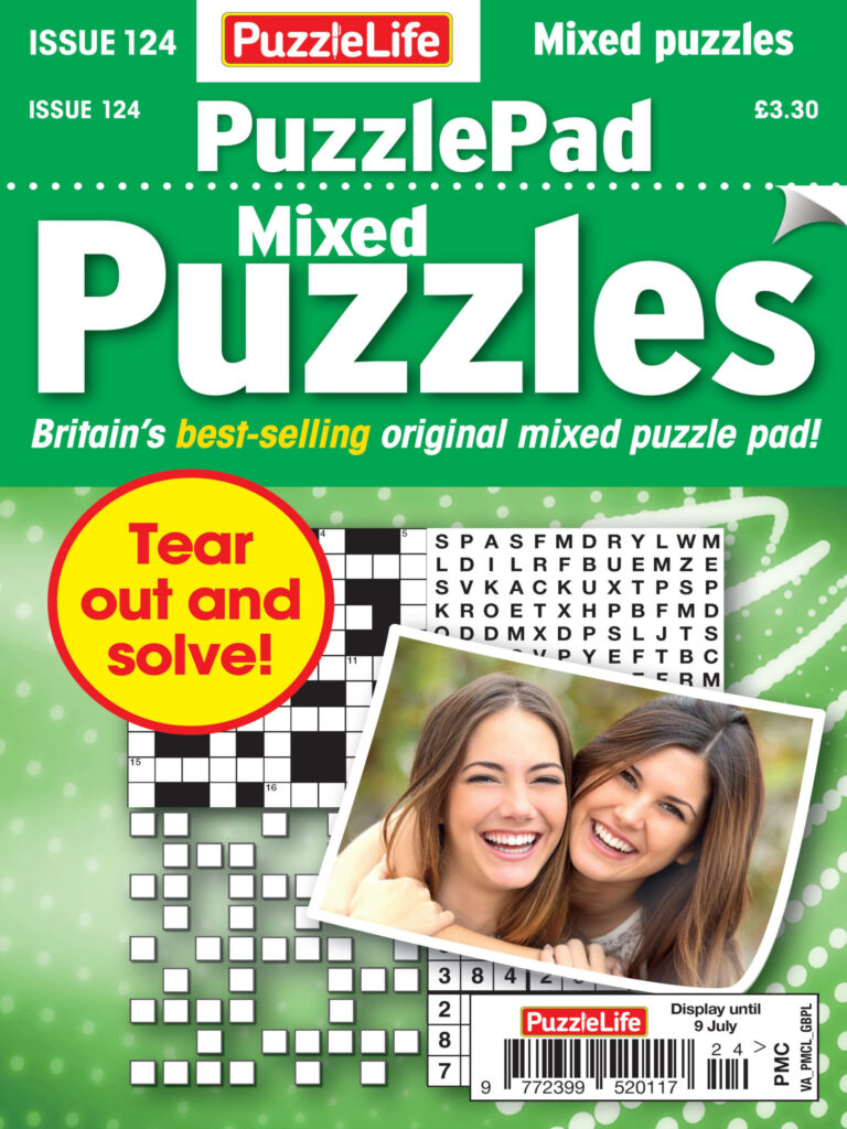 PuzzleLife PuzzlePad Puzzles Issue 124 2026 PuzzleLife PuzzlePad Puzzles Kitap Kapağı